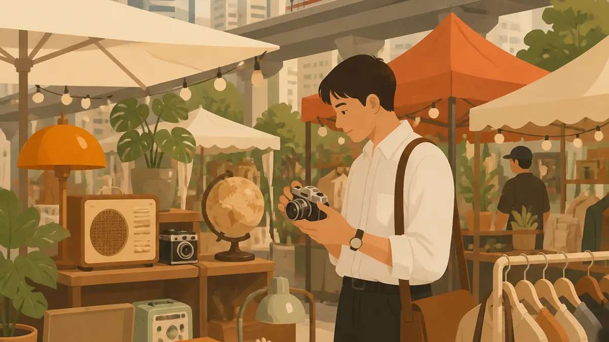 ภาพประกอบเรื่อง ตลาดนัดวีคเอนด์สุขุมวิท: สวรรค์สำหรับมนุษย์เงินเดือนที่อยากสะสมของเก๋าไม่ให้เจ็บกระเป๋า